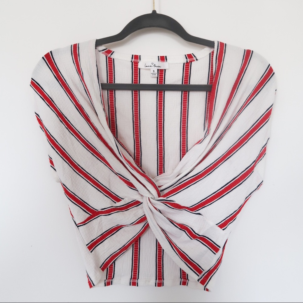 Love Tree Twist Crop Top